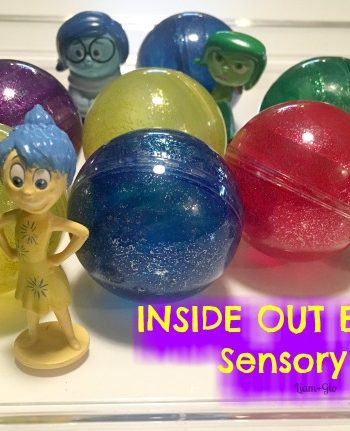 Inside out sensory bin